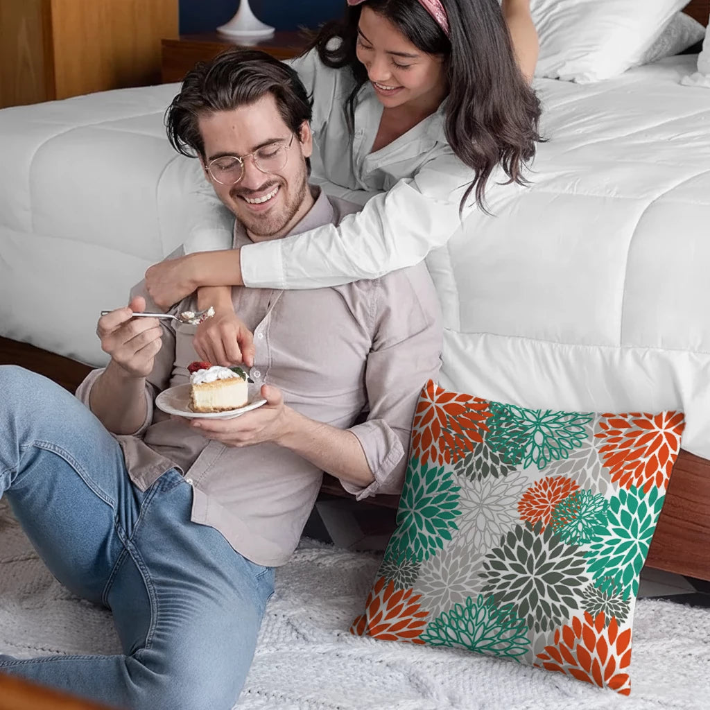 Massage Pillow with Vibration| Bamboo Fabric: USB & Battery Powered