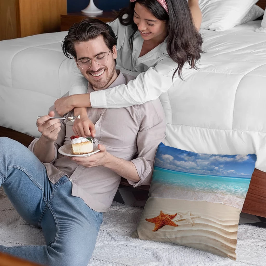 Massage Pillow - Bamboo Fabric, Battery Powered & USB Connected