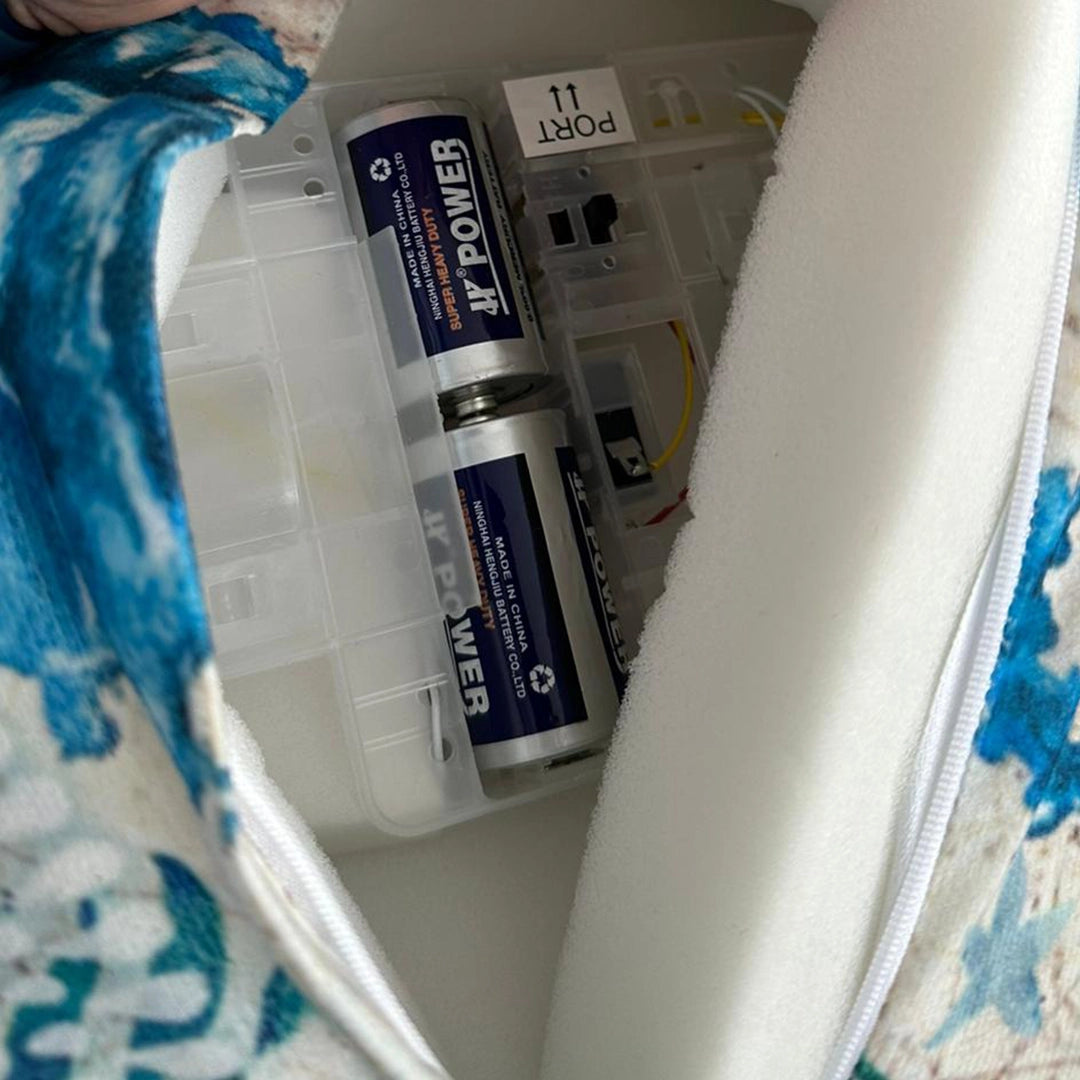 Massage Pillow - Bamboo Fabric, Battery Powered & USB Connected