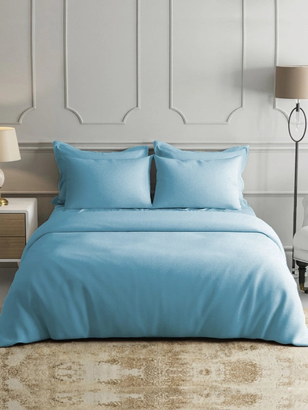 Blue Bamboo Bed Sheets