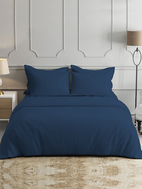 cobalt-blue-bamboo-bed-sheets-patterned-soft-fabric-king-size-coolbamboostore