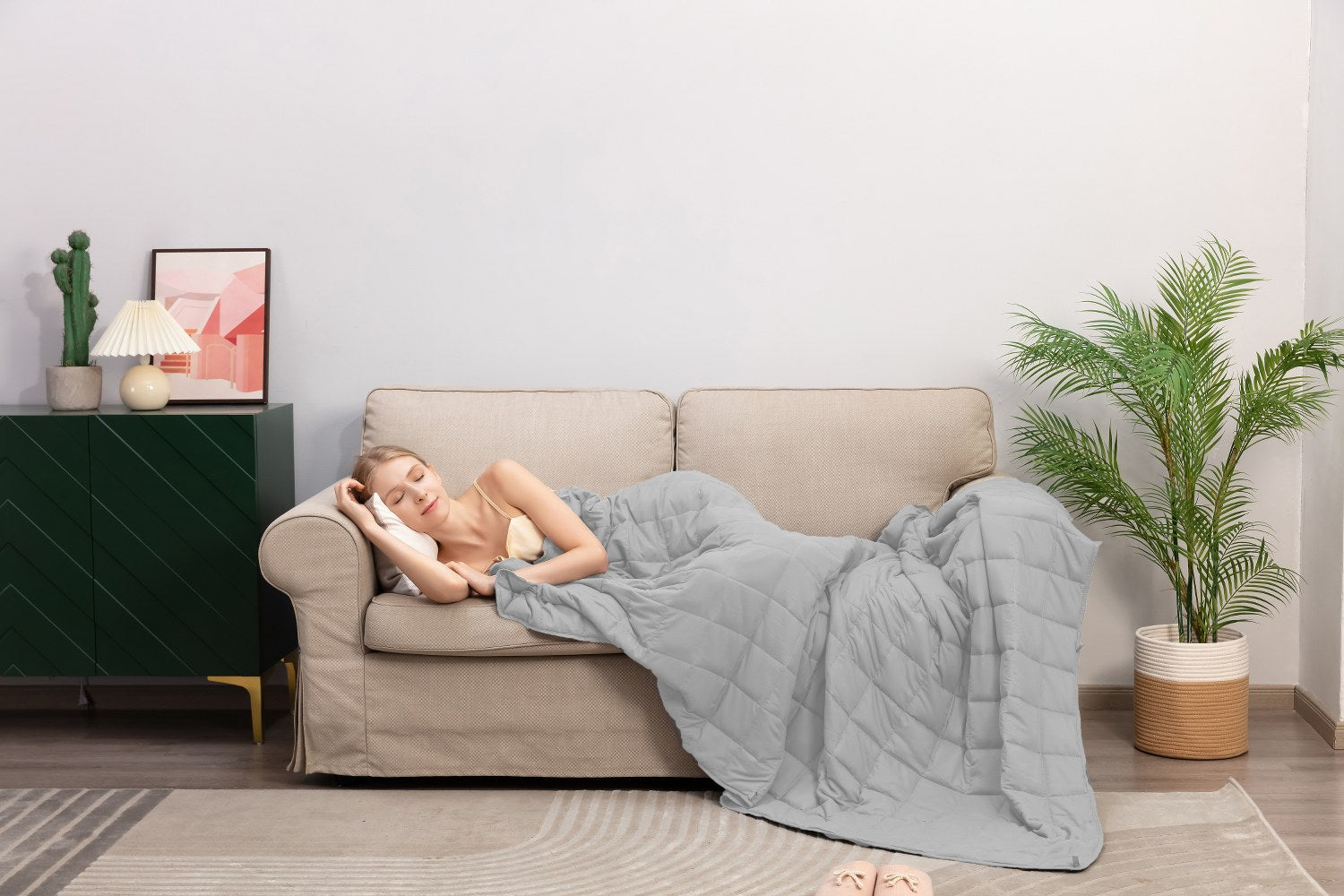 heaviest-weighted-blanket-queen-size-silver-perfect-for-quality-sleep-coolbamboostore