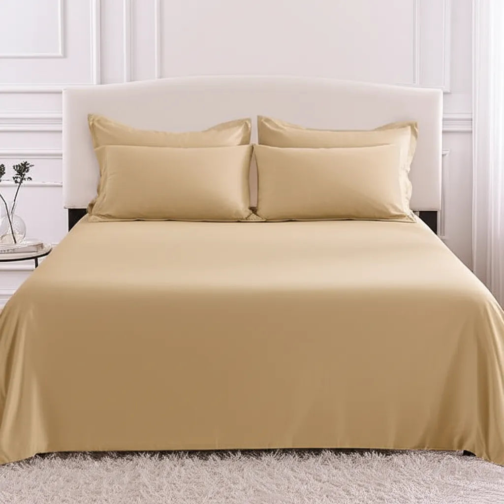 Beiges Bed Sheets, Bamboo - Cool Bamboo King & Queen Best Color for Bed Sheet