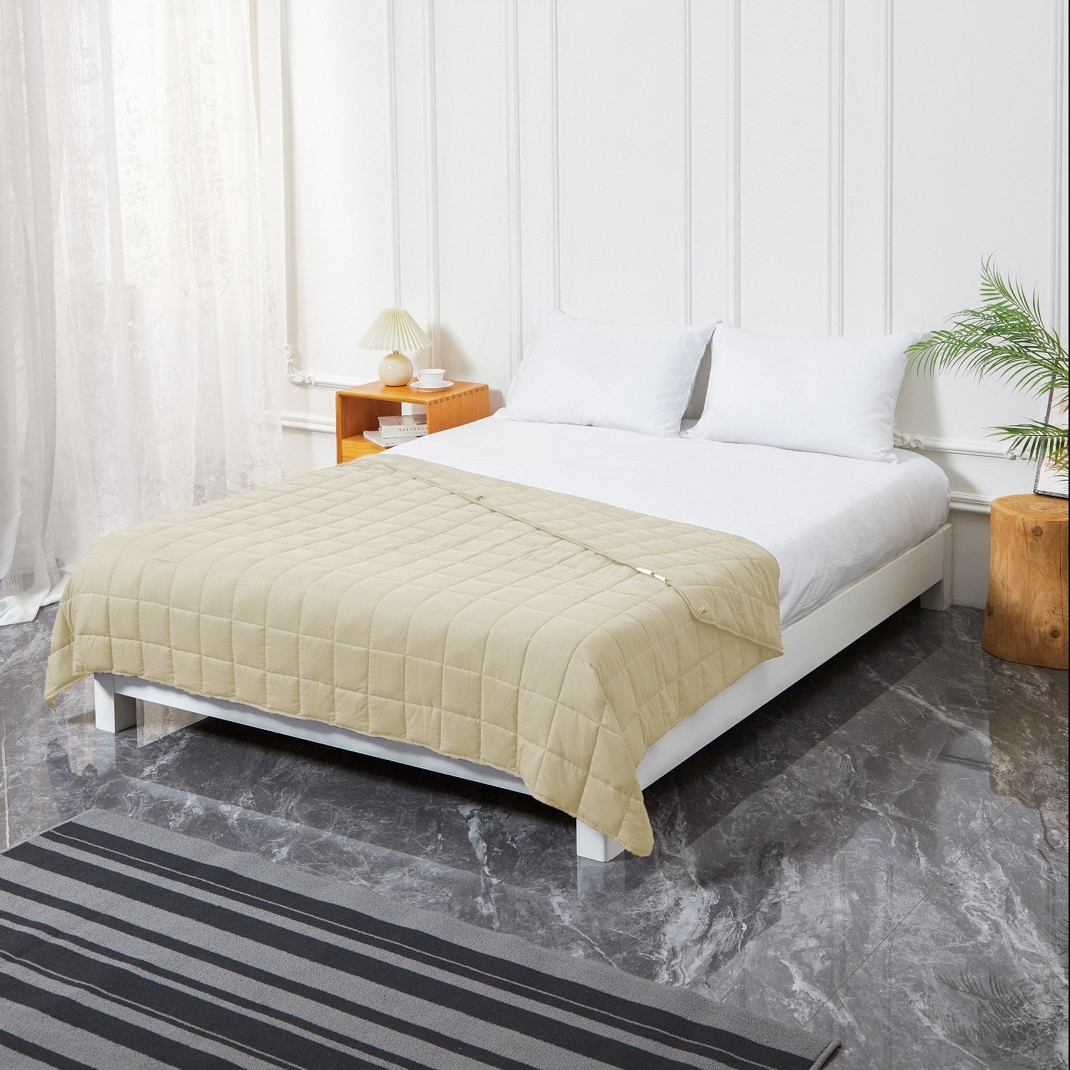 king-size-weighted-blanket-beige-breathable-fabric-for-improved-sleep-quality-coolbamboostore