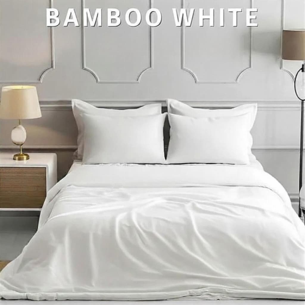 White Bamboo Bed Sheets - Ultra Cooling Comfort For Every Season