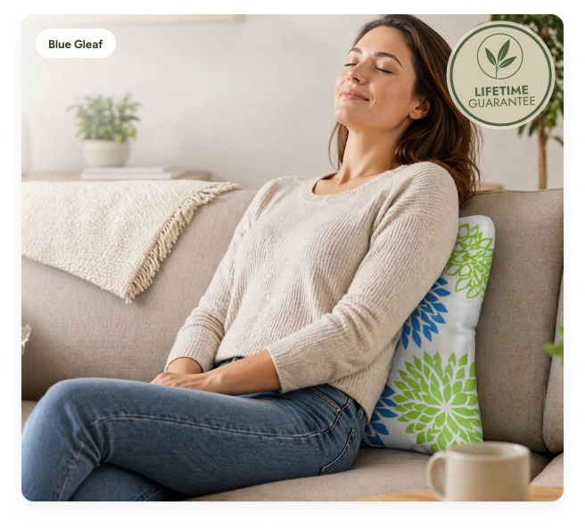 Massage Pillow with Vibration, Bamboo Cover: USB & Battery Powered