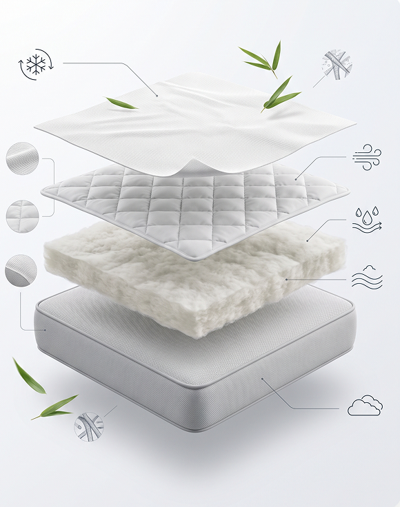 What a bamboo mattress topper is actually made of