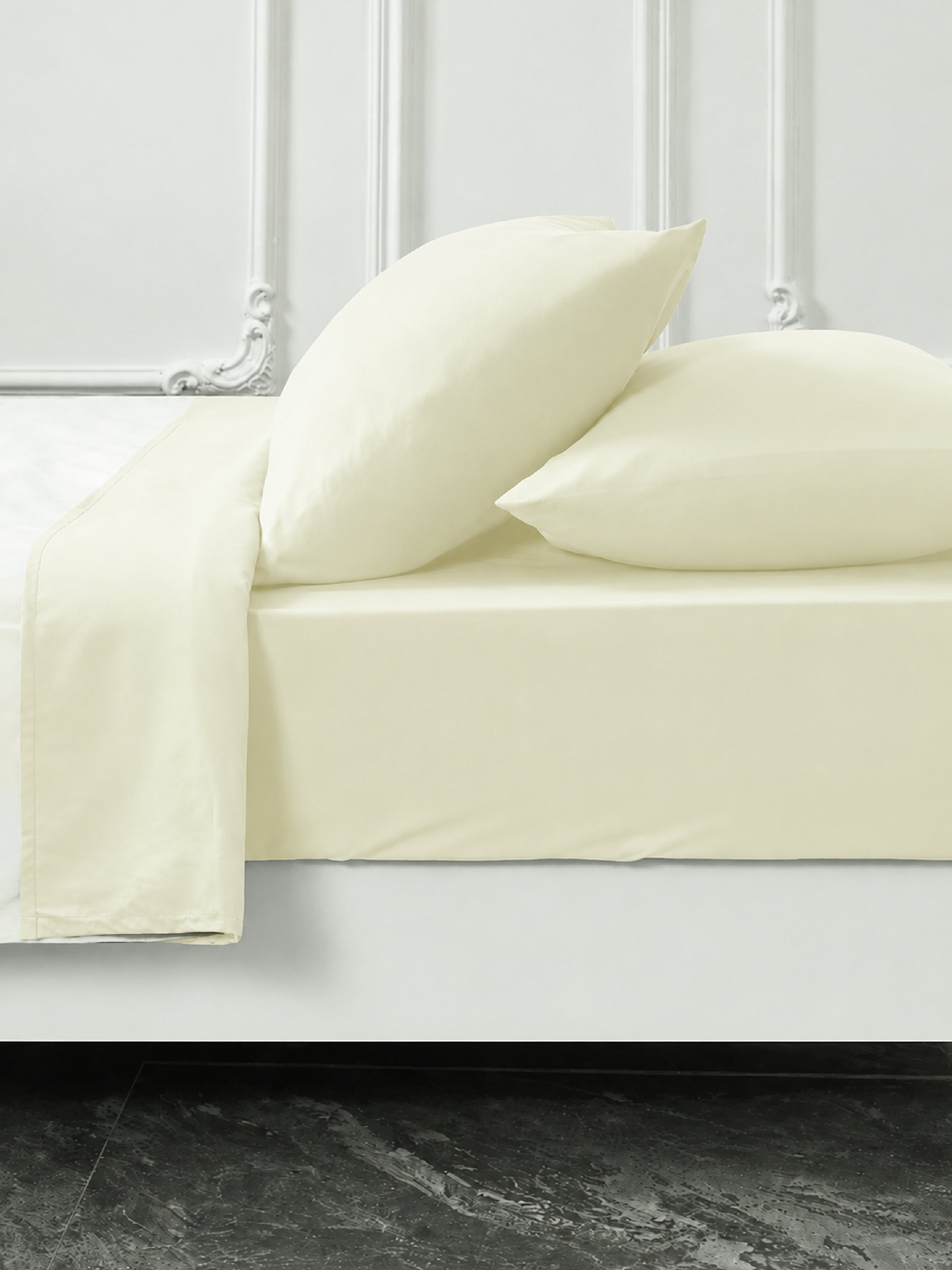 Ivory Bamboo Pillow Cases Sets - Hypoallergenic Soft Pillowcase for Bamboo