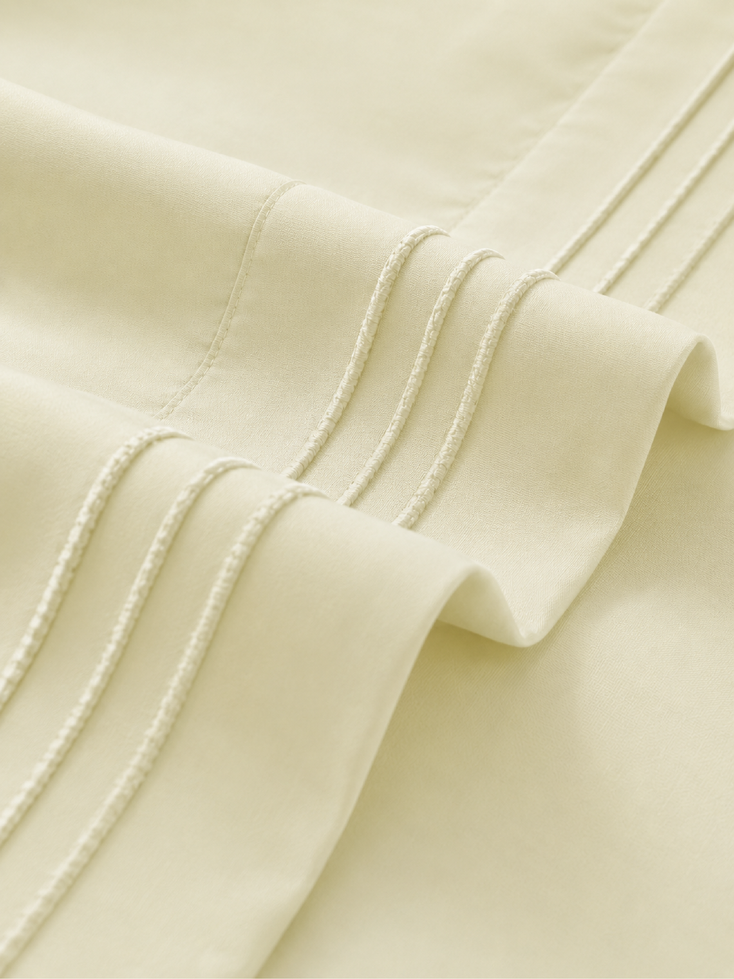 Ivory Bamboo Pillow Cases Sets - Hypoallergenic Soft Pillowcase for Bamboo