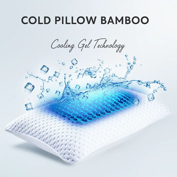 Cold Pillow Bamboo - Best Night Ice Pillow for Comfortable Sleep
