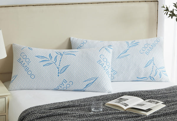 Bamboo Pillow For Bed - Cool Bamboo Sleeping Pillow