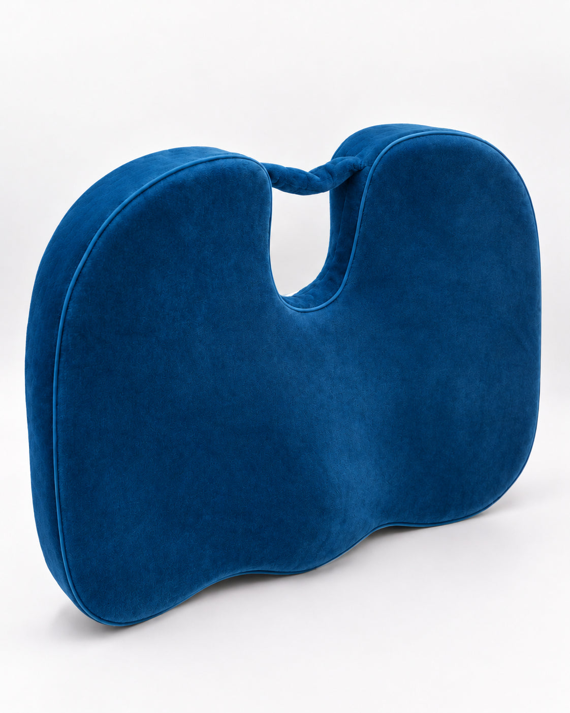 Ergonomic bamboo chair cushion in cobalt blue, supportive comfort #color_Cobalt Blue