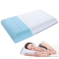 Memory Foam Gel Pillow: Cooling Support for Side, Back & Stomach Sleepers