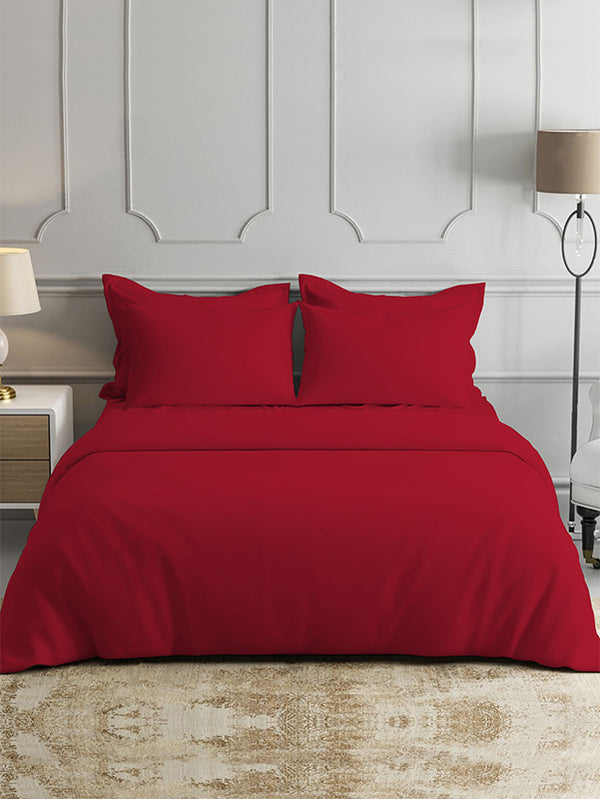 Red Bamboo Bed Sheets - Cooling Comfort For Modern Bedrooms